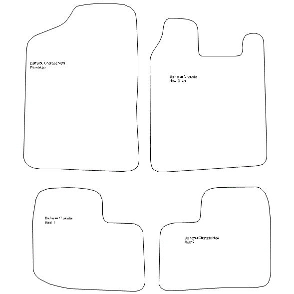 To fit Daihatsu Charade Car Mats 2003 - 2007 & Heel Pad (B) - Picture 5 of 16